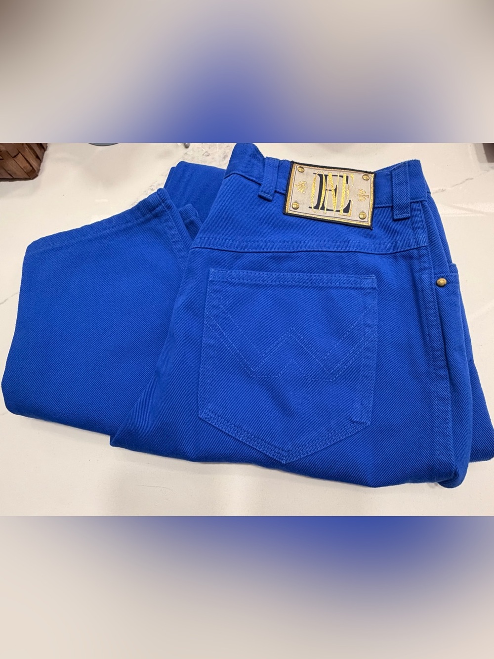 VTG Escada by Margaretha Ley Royal Blue Jeans